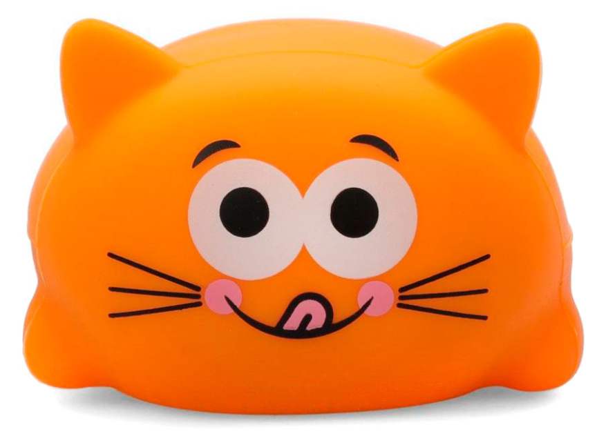 Игрушка котик музыкальная Happy Baby Soft&Joy оранжевый