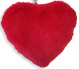 Мягкая игрушка-брелок "Сердце" со стразиками цвет красный