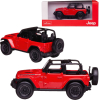 Машина металлическая Jeep Wrangler Rubicon, масштаб 1:43, красная