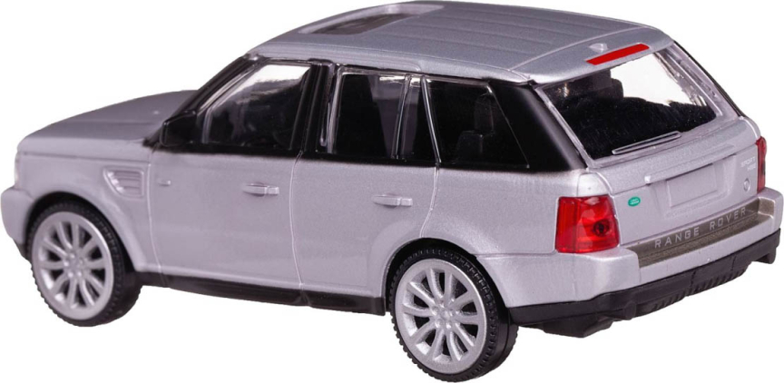 Машина металлическая Range Rover Sport, масштаб 1:43, серебряная