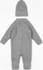 Комбинезон вязанный детский с шапочкой Amarobaby Pure Love Tot,  размер 56, демисезонный, серый