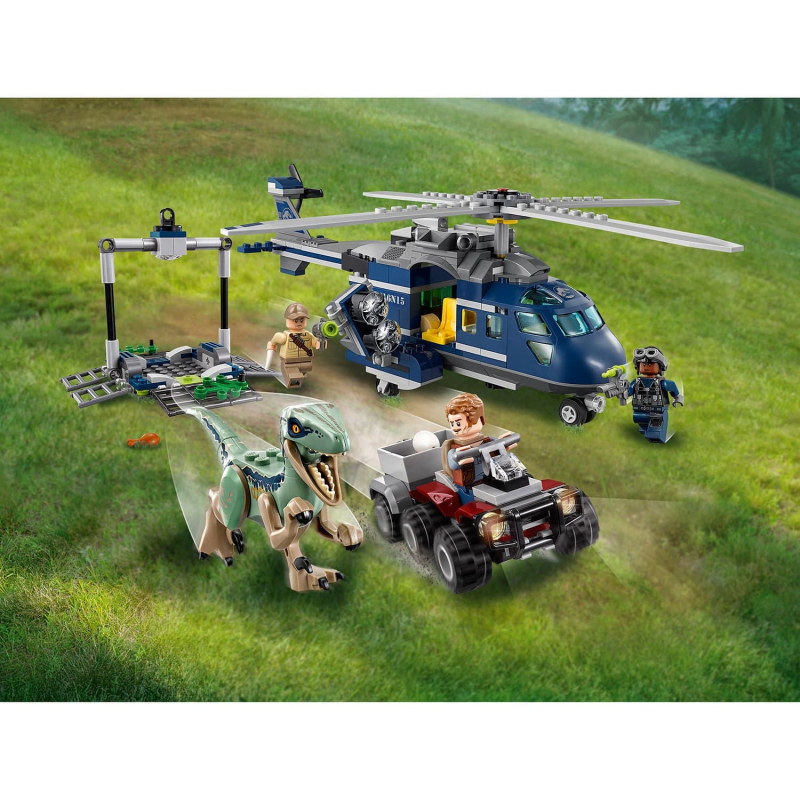 LEGO Jurassic World Погоня за Блю на вертолёте
