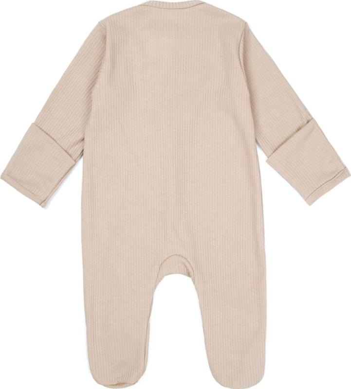 Комбинезон (слип) на молнии детский AMAROBABY Fashion, бежевый, р.68