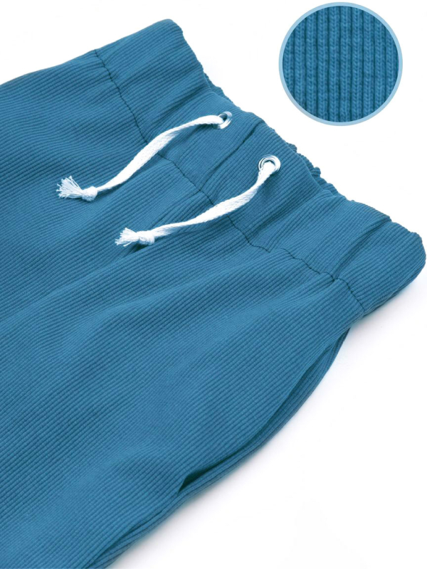 Костюм детский Amarobaby Jump, футболка,брюки, кремовый и синий, размер 104-110