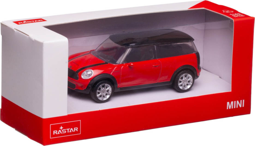 Машина металлическая Mini Clubman, масштаб 1:43, красная