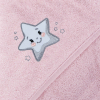 Полотенце-уголок Ceba Baby Star pink 100х100 см