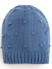 Вязаный комплект Luxury Baby Комбинезон и шапочка синий 62-68 см