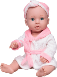 Пупс-кукла Junfa в банном халатике в наборе с игровыми предметами, 40 см