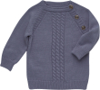 Джемпер на пуговках вязаный Olivia knits Henry Индиго 68