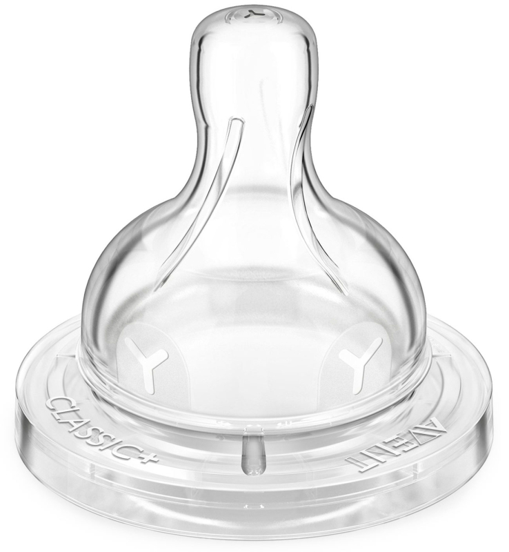 Соска силиконовая для густых жидкостей Philips Avent Classic+ 6m+ 2 штуки