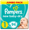 Подгузники Pampers New Baby-Dry Newborn 2-5 кг 94 штуки