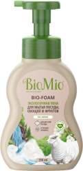 Экологичная пена BioMio для мытья посуды с экстрактом хлопка, 350 мл