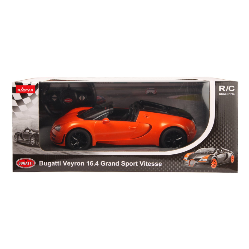 Легковой автомобиль Rastar Bugatti Grand Sport Vitesse (70400) 1:14 оранжевый