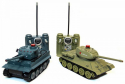 Танковый бой р/у, в наборе: 2 танка (Т34 и Тигр), звуковые и световые эффекты