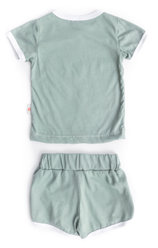 Комплект детский Baby boom футболка+шорты полынь 80