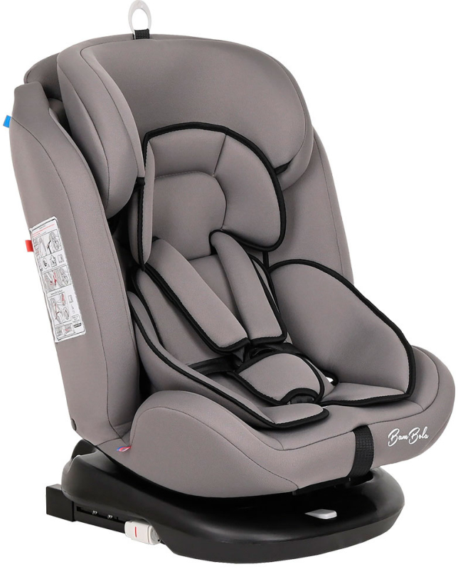 Автокресло группа 0/1/2/3 (0-36 кг) BamBola Minori Isofix cветло-серый