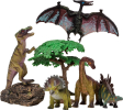 Динозавры и драконы для детей серии Мир динозавров Masai Mara птеродактиль, трицератопс, брахиозавр, тиранно