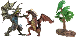 Динозавры и драконы для детей серии Мир динозавров Masai Mara, 2 дракона, 3 аксессуара в наборе