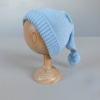 Шапочка вязаная Olivia knits Henry Гномик голубой 36-38 см