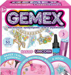Набор для создания украшений и аксессуаров Gemex, Unicorn