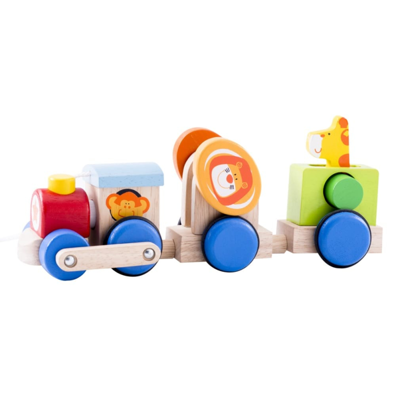 Деревянная игрушка "Веселый поезд Сафари"