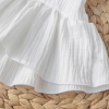 Платье KiDi kids без рукавов, с воланом, молоко, размер 24, рост 74-80 см
