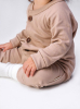 Комбинезон на пуговицах детский Amarobaby Fashion, бежевый, размер 80