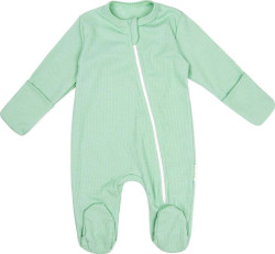 Комбинезон (слип) на молнии детский AMAROBABY Fashion, зеленый, р.56