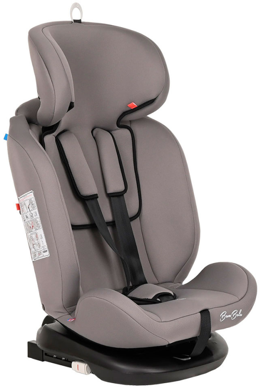 Автокресло группа 0/1/2/3 (0-36 кг) BamBola Minori Isofix cветло-серый