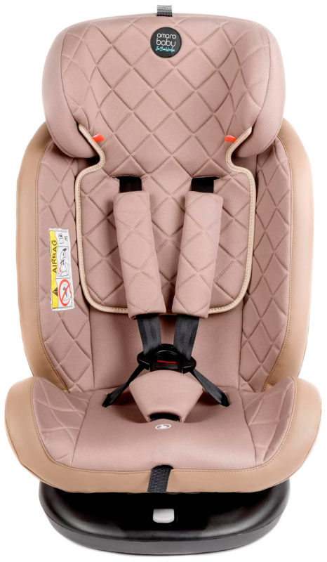 Автокресло группа 0/1/2/3 (0-36 кг) AmaroBaby Brilliant Isofix класс D, бежевый