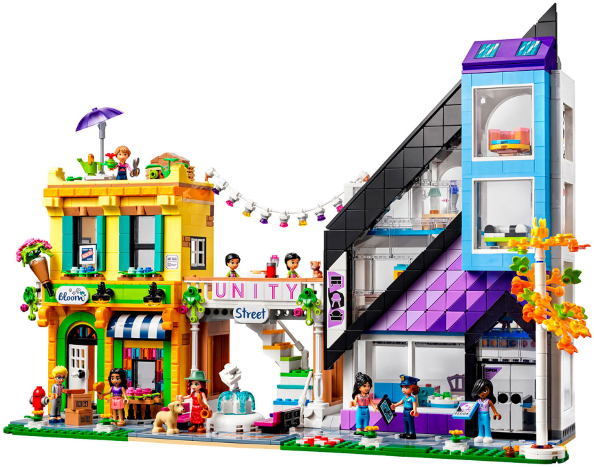 Конструктор Lego Friends Магазины цветов и дизайна в центре