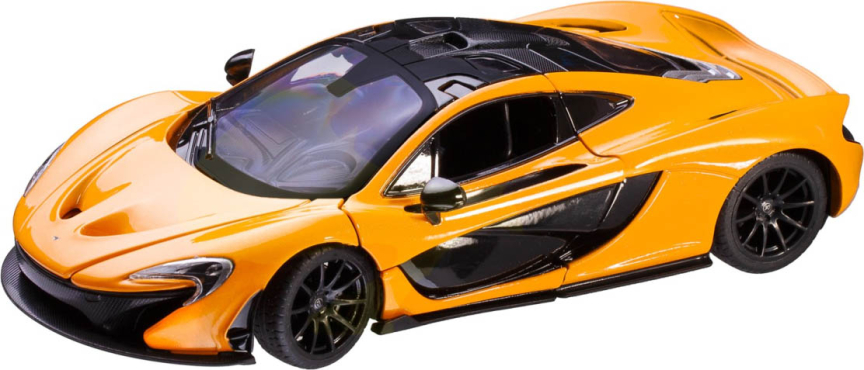 Машина металлическая McLaren P1, двери и капот открываются, масштаб 1:24, жёлтая