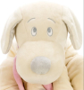 Мягкая игрушка Lapkin Собака белый, розовый 45 см