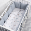 Защита для детской кроватки Perina Soft Cotton Голубой