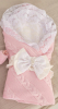 Комплект на выписку Luxury Baby косы, р. 56-68, розовый