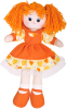 Кукла Апельсинка в платье с сердечками, 40см