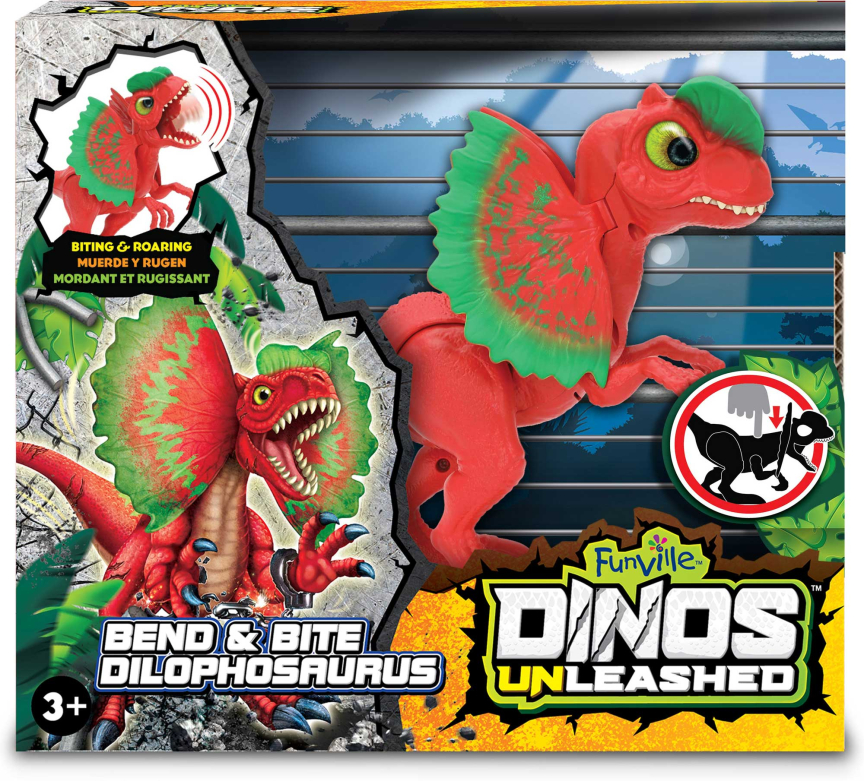 Игрушка Dinos Unleashed динозавр Дилофозавр со звуковыми эффектами