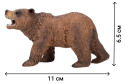 Набор фигурок животных Masai Mara серии Мир диких животных Семья медведей, 4 предмета, коричневые