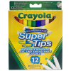 Cмываемые фломастеры пастельных цветов Super Tips Crayola 12 цветов