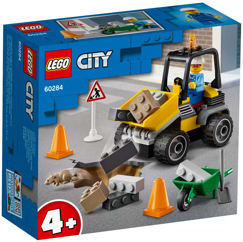 Конструктор Lego City 60284 Автомобиль для дорожных работ