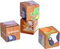 Набор кубиков обучающий Животные жарких стран, Mega Toys