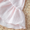 Платье KiDi kids без рукавов, с воланом, розовое, размер 22, рост 68-74 см