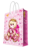 Бумажный пакет Принцесса-медведица для сувенирной продукции (17,8х22,9х9,8см, с ламинацией)