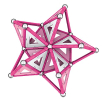 Магнитный конструктор "Pink" 104 детали