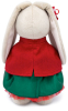 Мягкая игрушка Budi Basa Зайка Ми в красном жакете и зеленой юбке 25 см