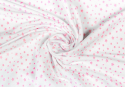 Пелёнка (плед) двухслойная трикотажная Amarobaby белый Soft Hugs Звёзды розовые