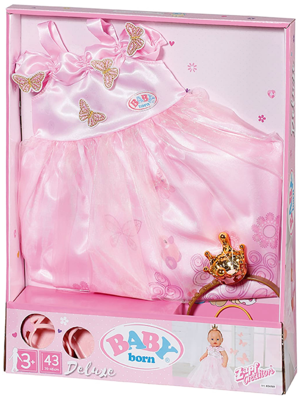 Платье Принцессы Baby Born для кукол 43 см, арт. 41282