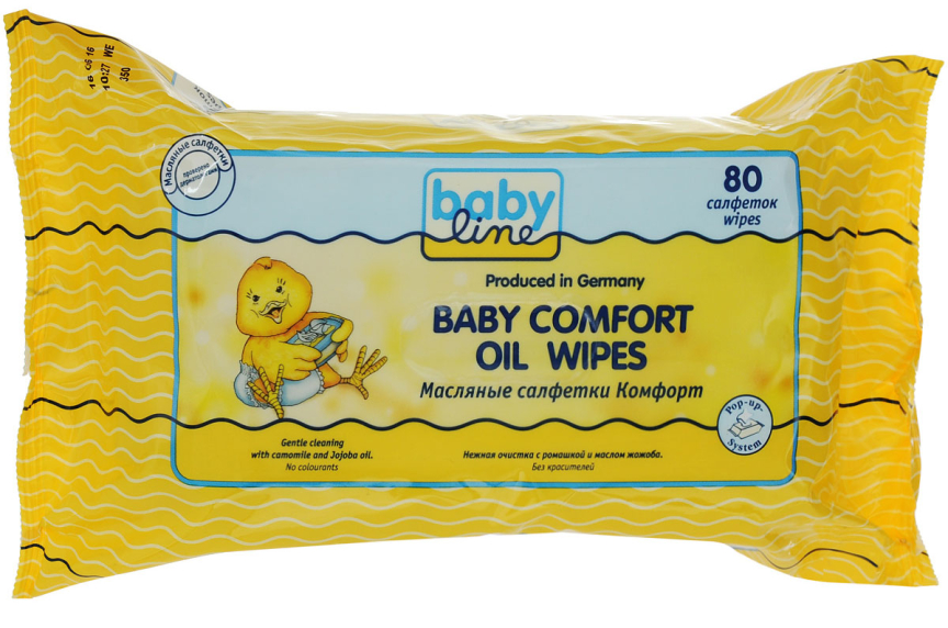 Масляные салфетки Babyline Comfort Oil 80 штук
