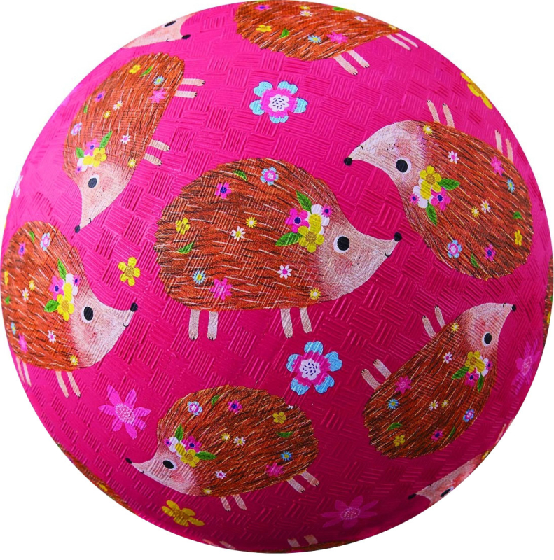 Мяч Crocodile Creek Ежики, 18 см, розовый