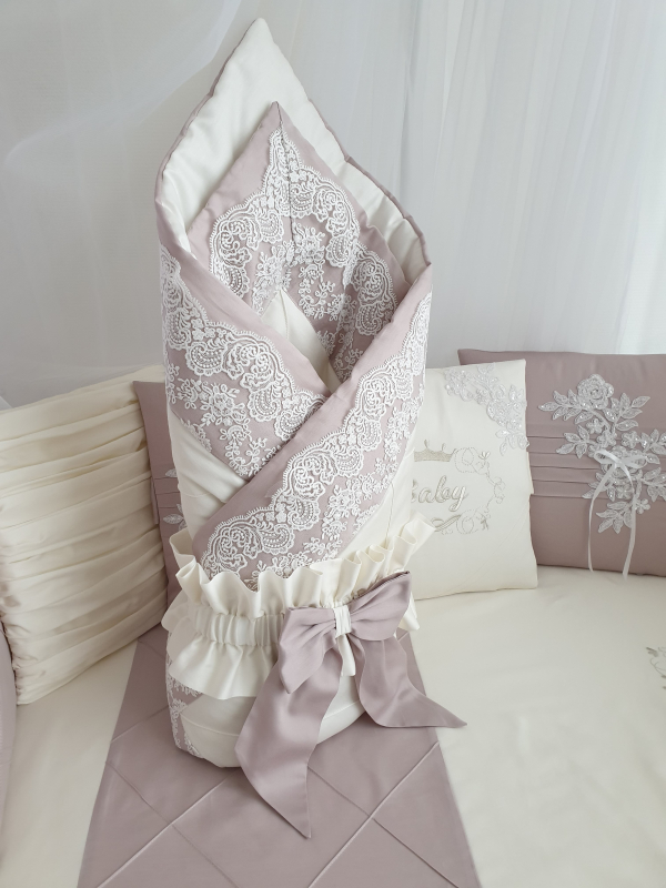 Конверт-одеяло на выписку Eco Line Olivia лиловый